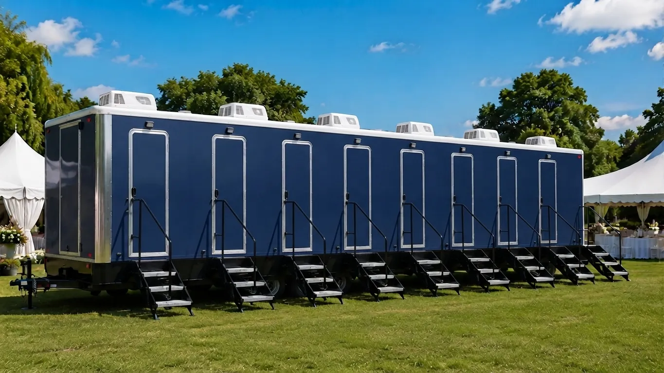 8 Stall Restroom Trailer in Miramar, FL